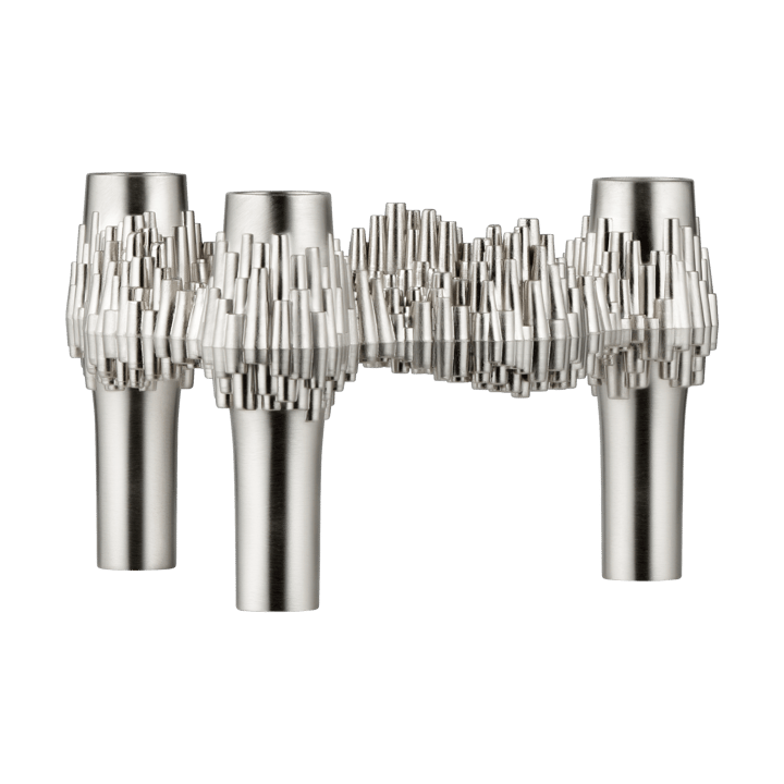 Bougeoir Quist STOFF - Chrome brossé - STOFF