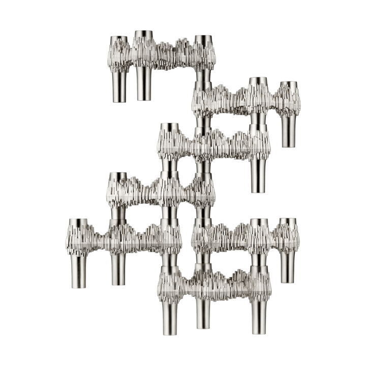 Bougeoir Quist STOFF, Chrome brossé STOFF