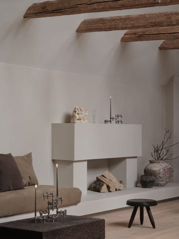 Bougeoir Quist STOFF - Chrome brossé - STOFF