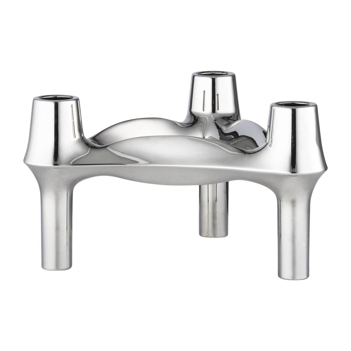 STOFF Bougeoir STOFF Nagel BMF Chrome | Design Scandinave | Bougeoirs | Argenté