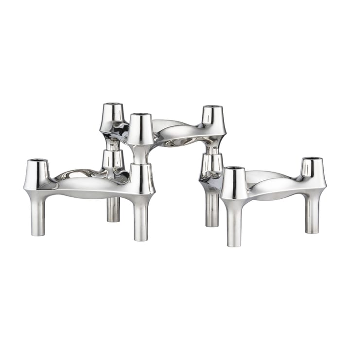 Bougeoir STOFF Nagel BMF, lot de 3 - Chrome - STOFF