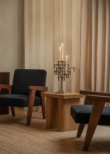 Bougeoir STOFF Nagel - Krom - STOFF