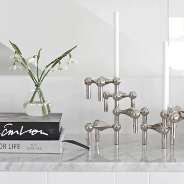 Bougeoir STOFF Nagel lot de 6 - Chrome - undefined - STOFF