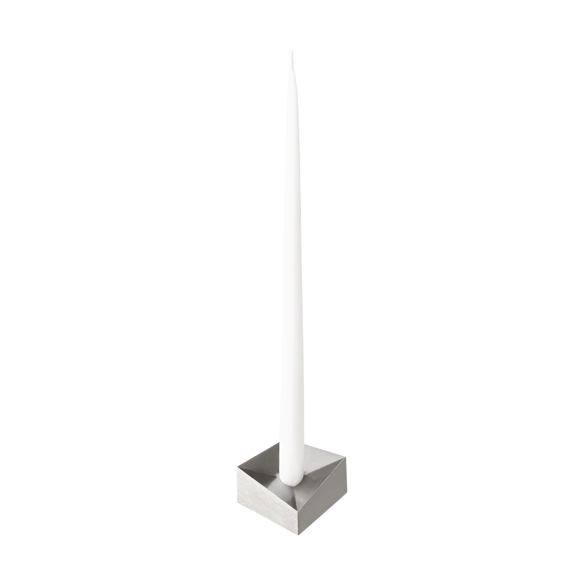 Bougeoir STOFF Nagel Reflect small 2,7 cm, Chrome brossé STOFF