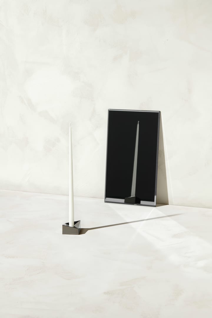 Bougeoir STOFF Nagel Reflect small 2,7 cm - Chrome noir - STOFF