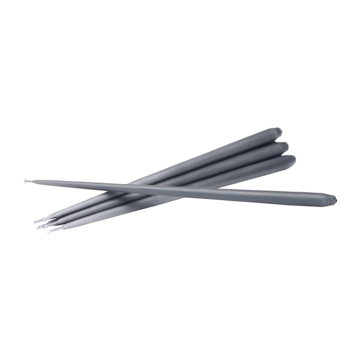 Bougie en forme de cône STOFF by ester & erik Lot de 6 - Dark grey - STOFF