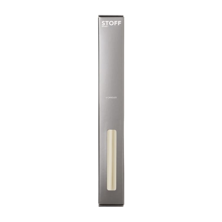 Bougie en forme de cône STOFF by ester & erik Lot de 6 - Off-white - STOFF