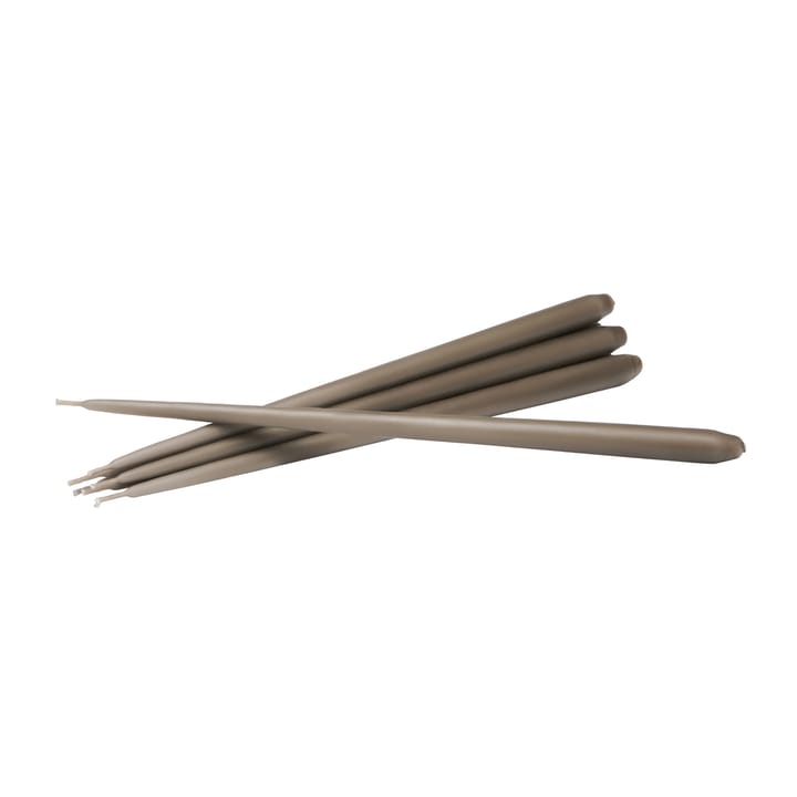 Bougie en forme de cône STOFF by ester & erik Lot de 6 - Taupe - STOFF