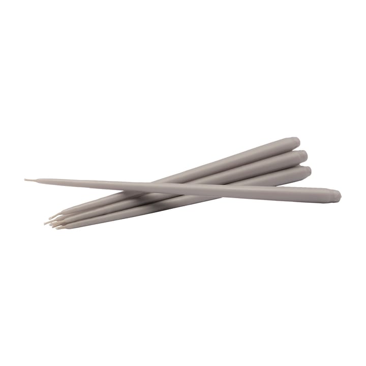 Bougie en forme de cône STOFF by ester & erik Lot de 6 - Warm grey - STOFF