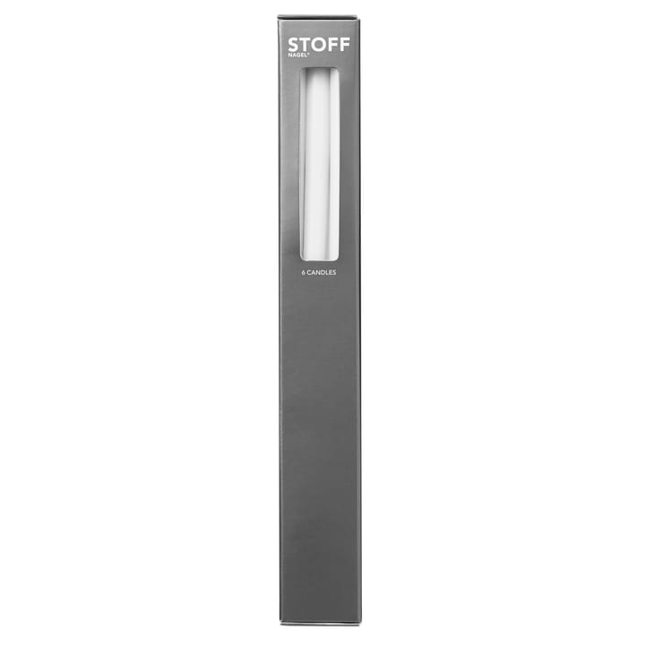 Bougie en forme de cône STOFF by ester & erik Lot de 6 - White - STOFF