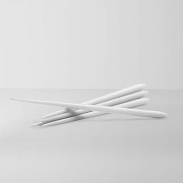 Bougie en forme de cône STOFF by ester & erik Lot de 6 - White - STOFF