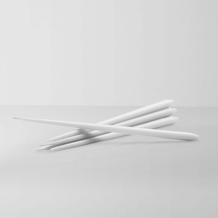 Bougie en forme de cône STOFF by ester & erik Lot de 6 - White - STOFF