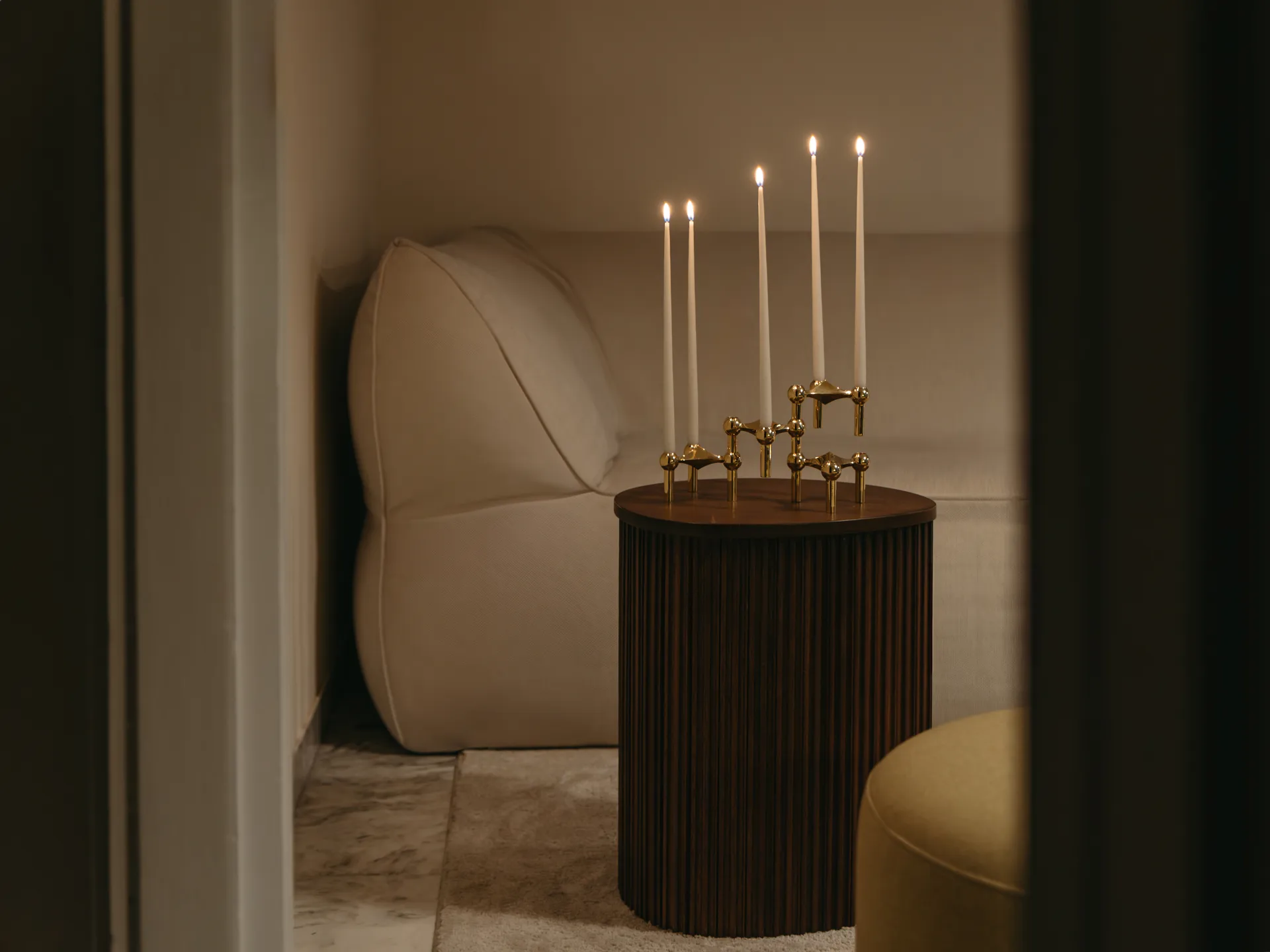 Bougie STUFF antik by Ester & Erik Lot de 4 grandes, Off-white STOFF