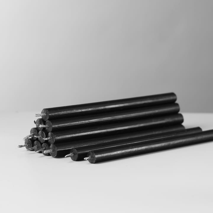 Bougies Nagel ensemble de 12, Noir STOFF