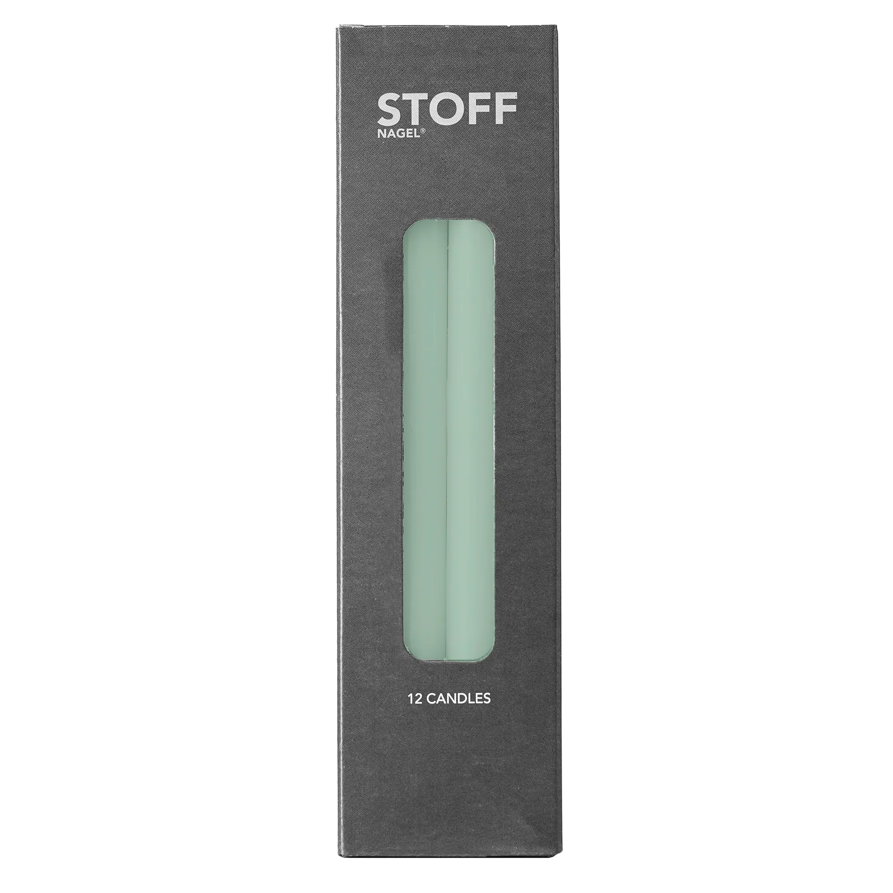 Bougies Nagel ensemble de 12, Vert clair STOFF