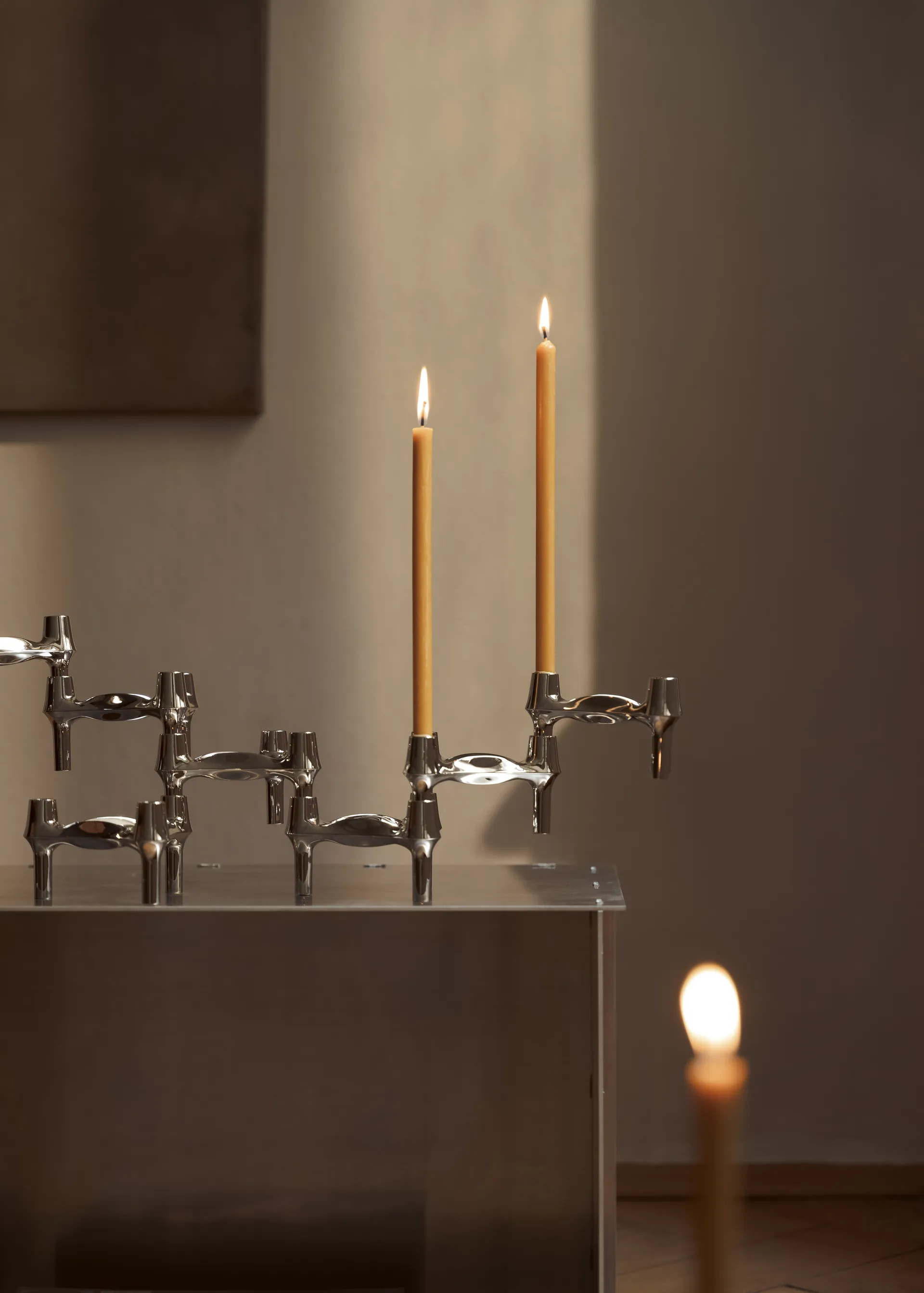 Bougies Nagel Lot de 8, Golden honey STOFF