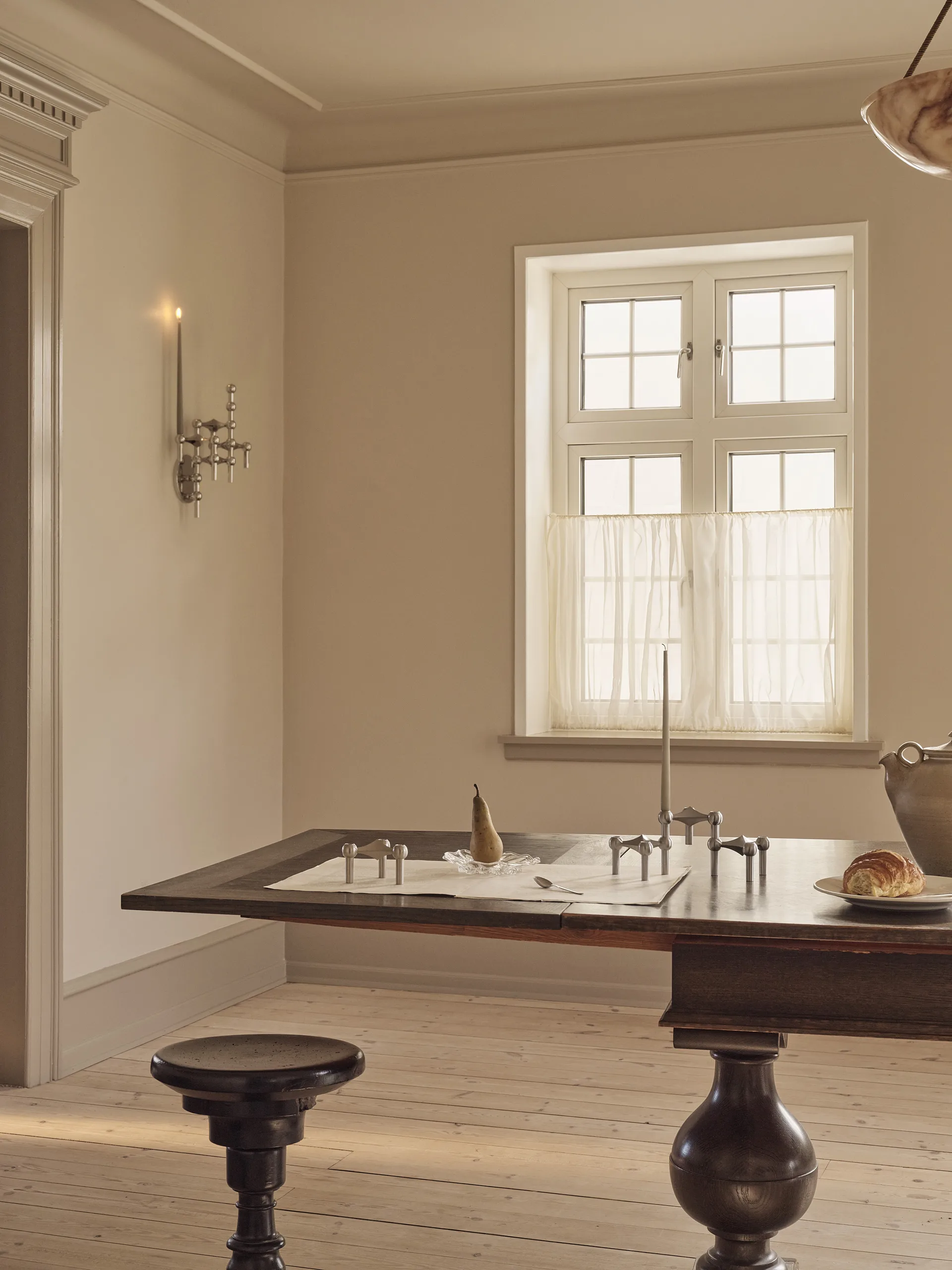 Chandelier Nagel, Chrome brossé STOFF