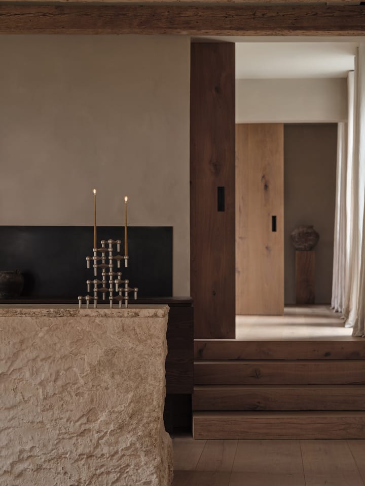 Chandelier Nagel, Chrome brossé STOFF