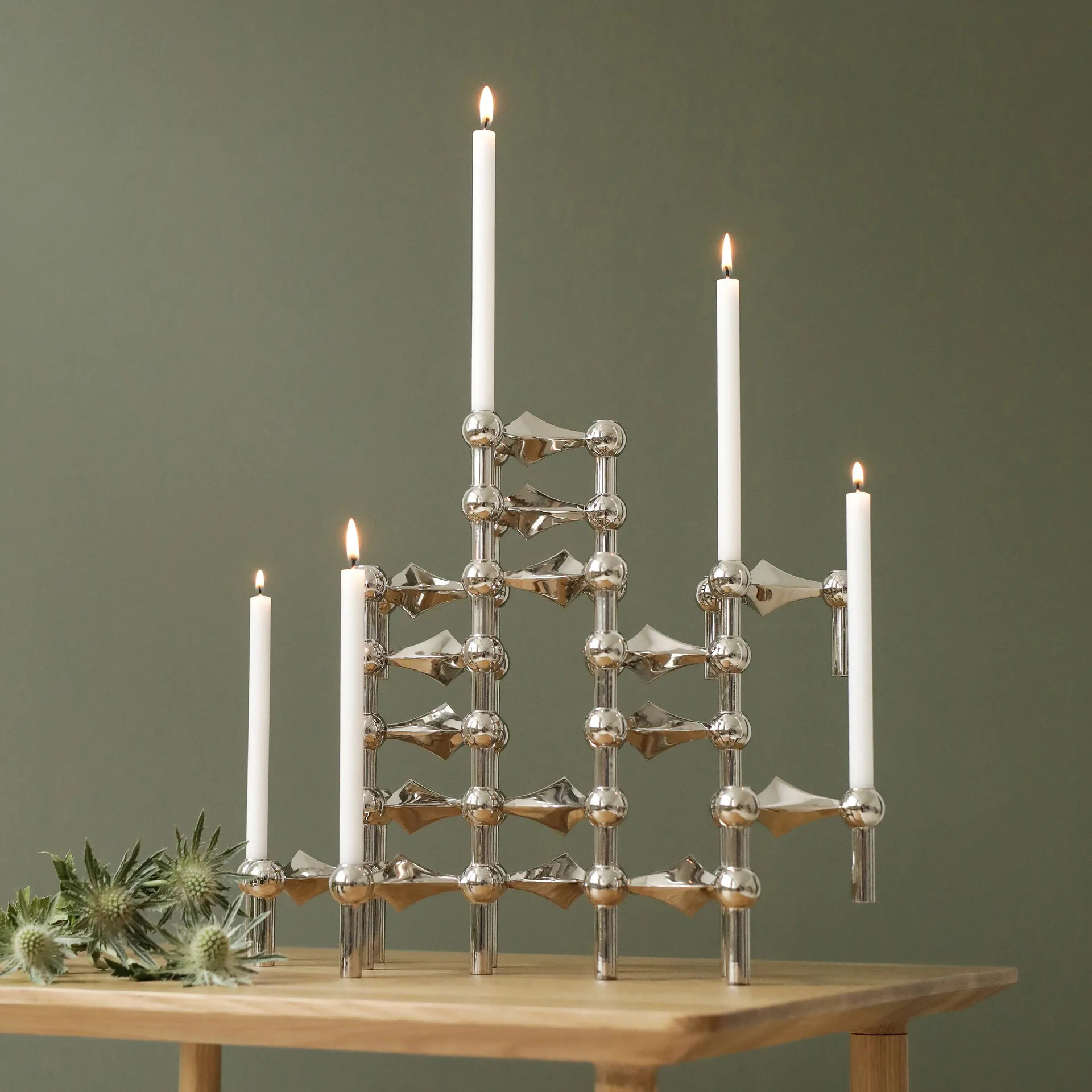 Chandelier Nagel, chrome STOFF