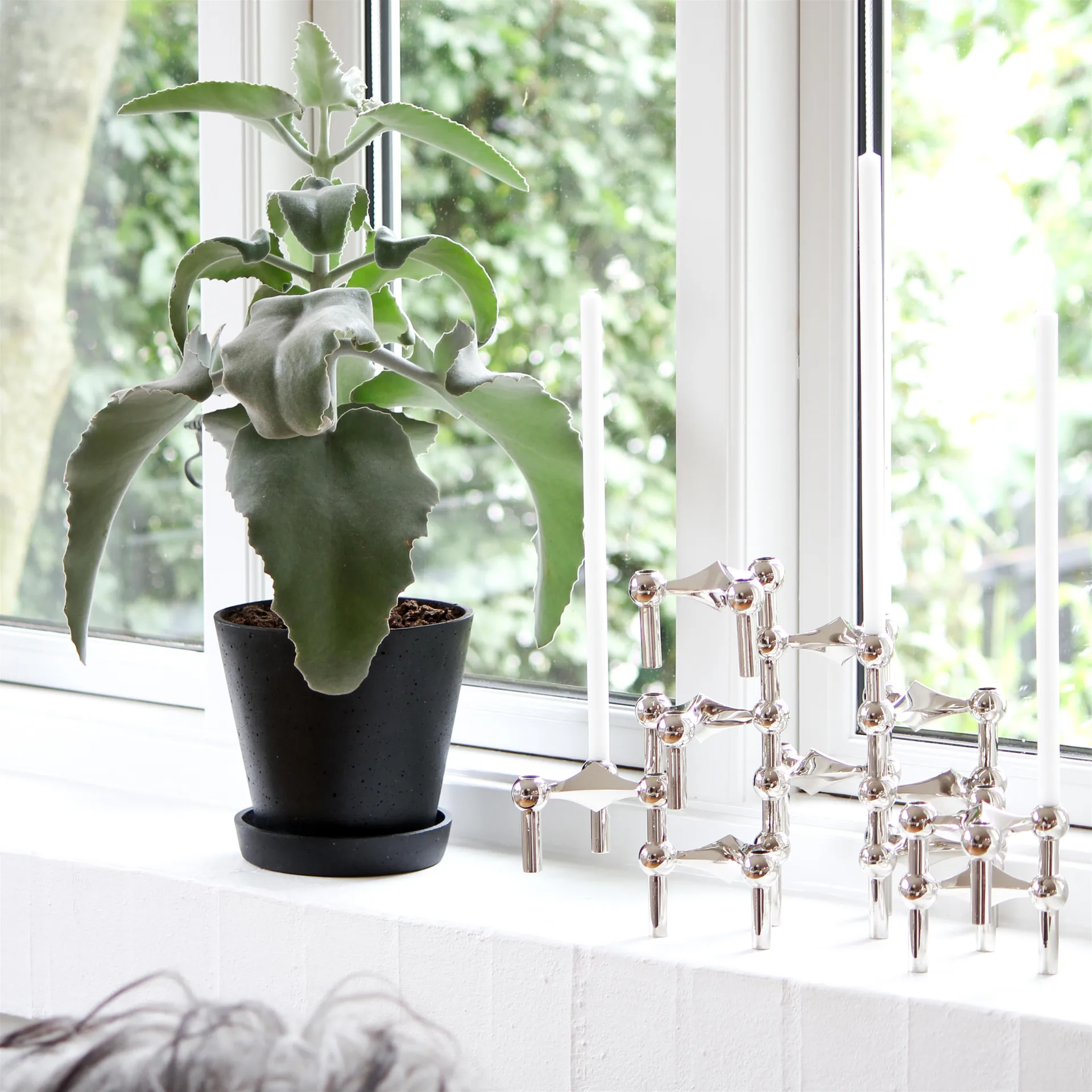 Chandelier Nagel, chrome STOFF