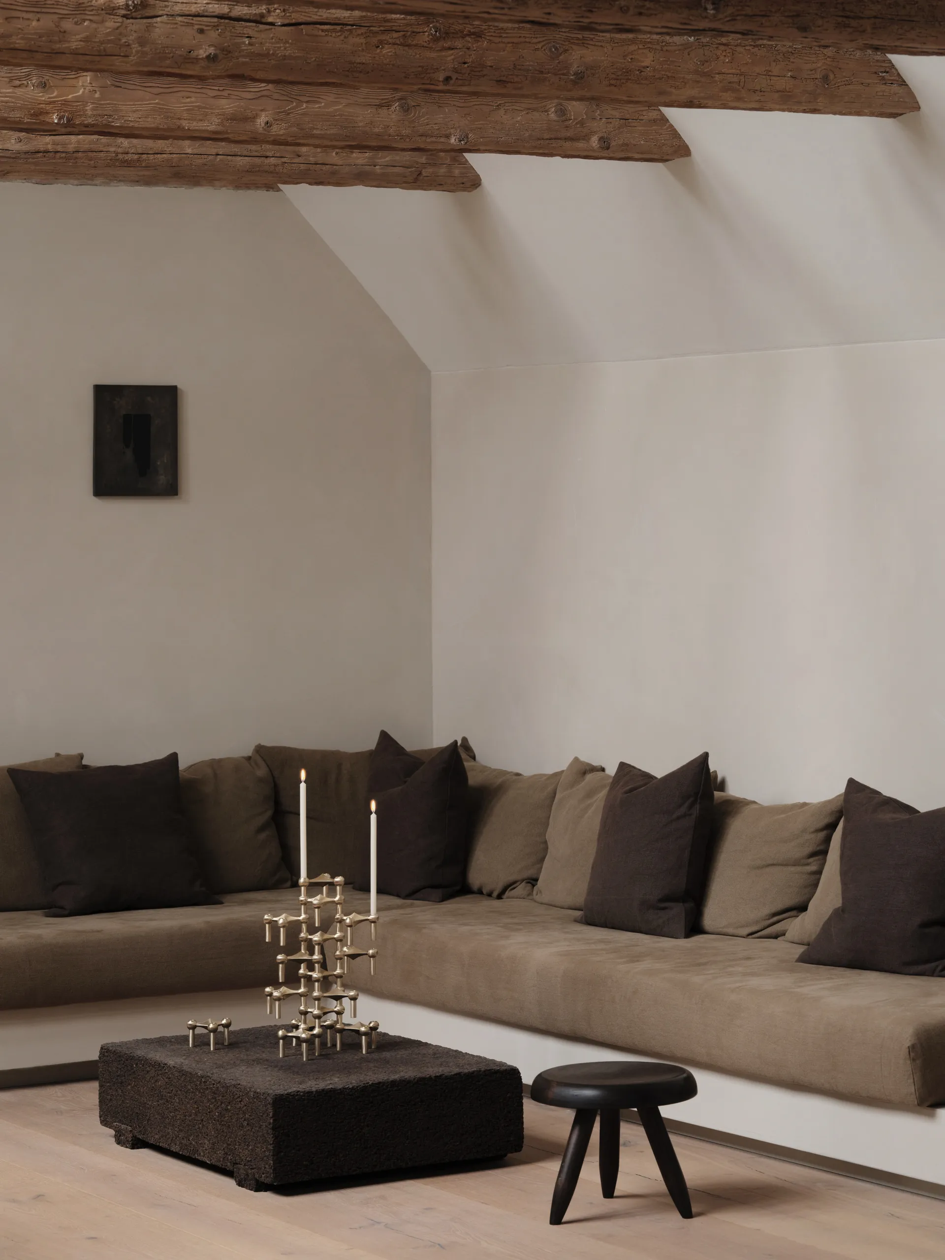 Chandelier Nagel, Laiton brossé STOFF