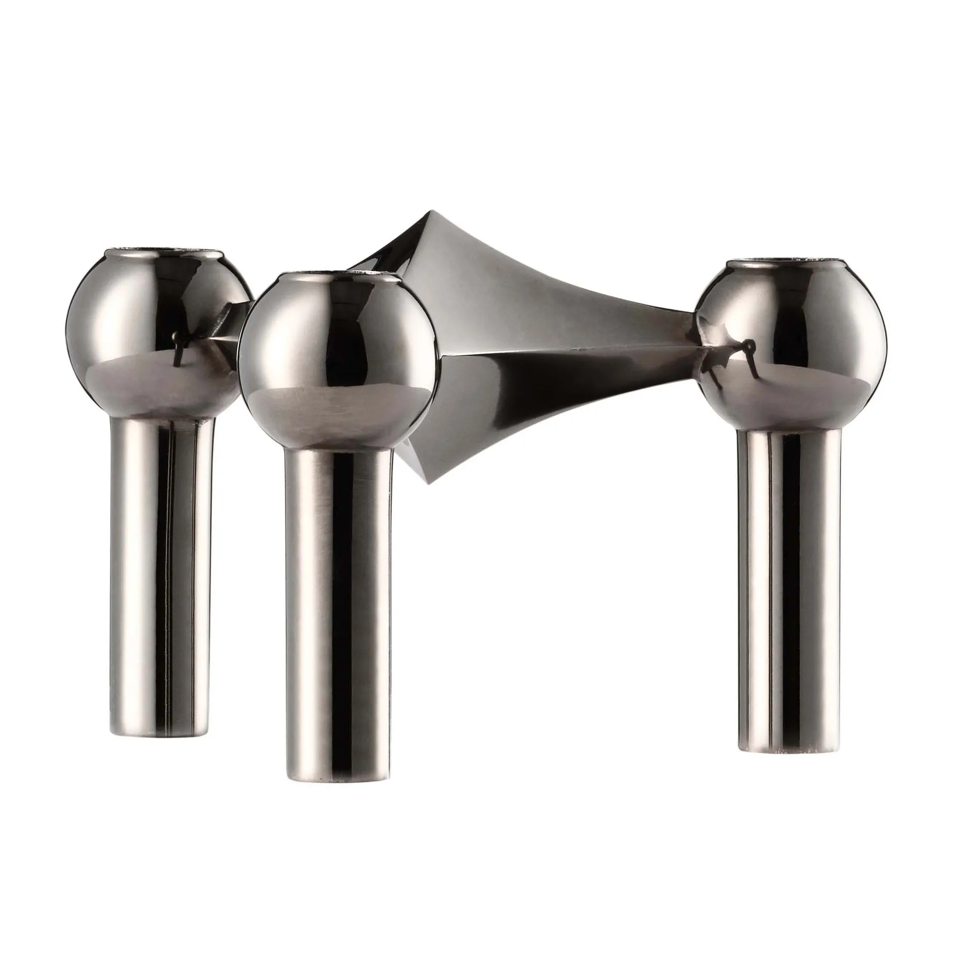 Chandelier Nagel, Noir chrome STOFF