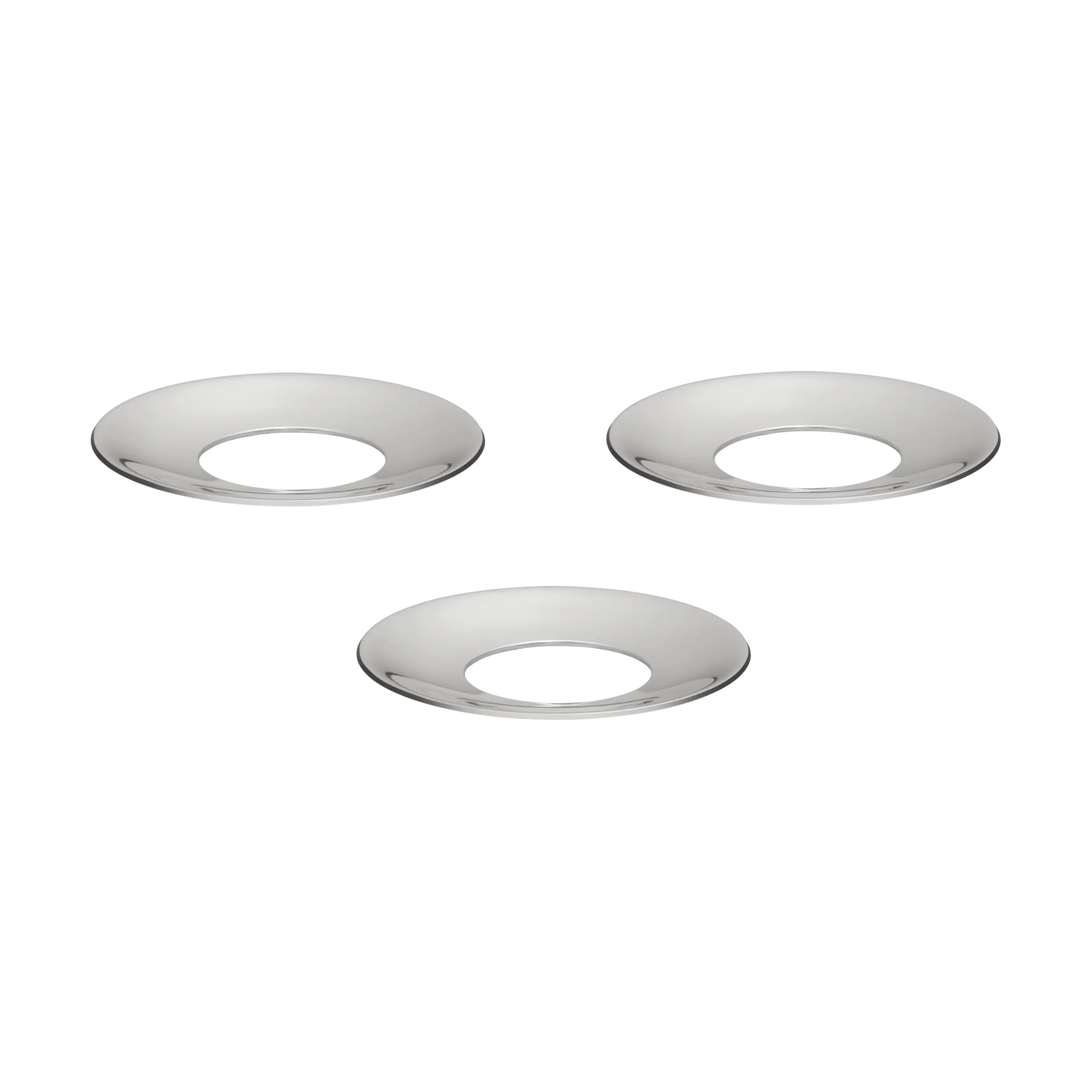 Manchon de bougie Nagel STOFF, 3 pièces, Chrome STOFF