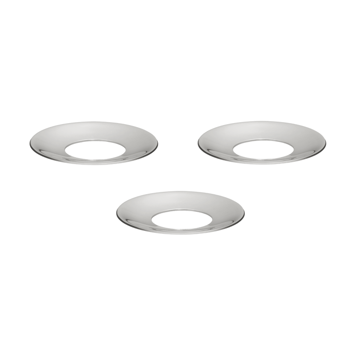 Manchon de bougie Nagel STOFF, 3 pièces, Chrome STOFF