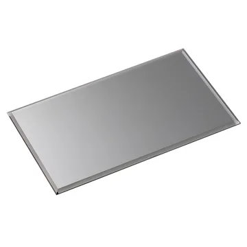 Base en verre Nagel rectangulaire - Smoked black - STOFF Nagel