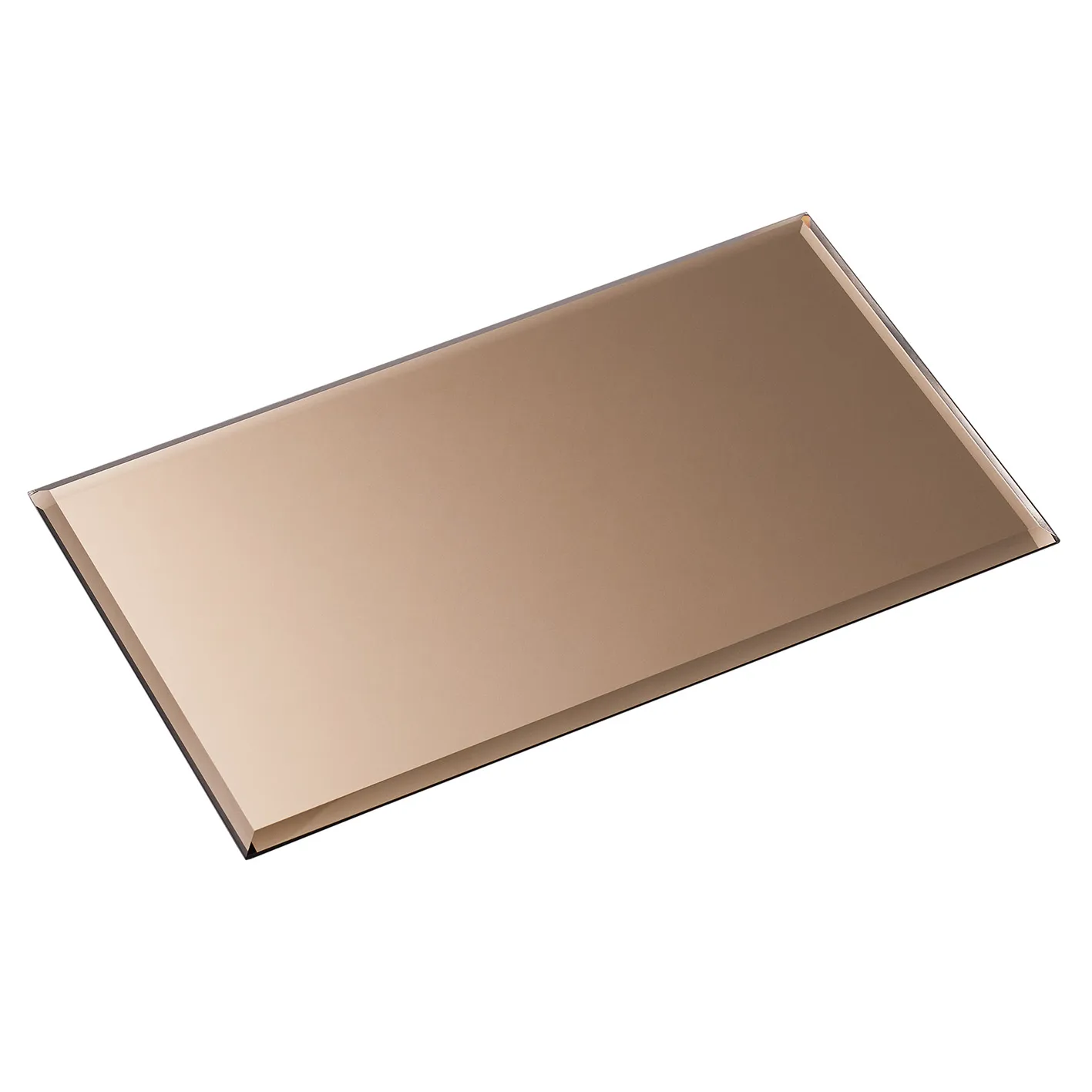Base en verre Nagel rectangulaire, Smoked brown STOFF Nagel