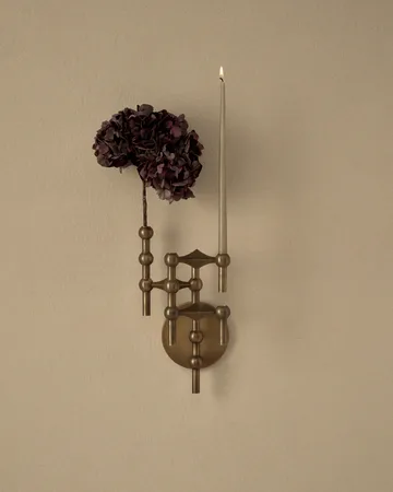 Bougeoir mural STOFF Nagel - Bronzed brass - STOFF Nagel