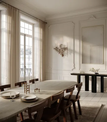 Bougeoir mural STOFF Nagel - Bronzed brass - STOFF Nagel
