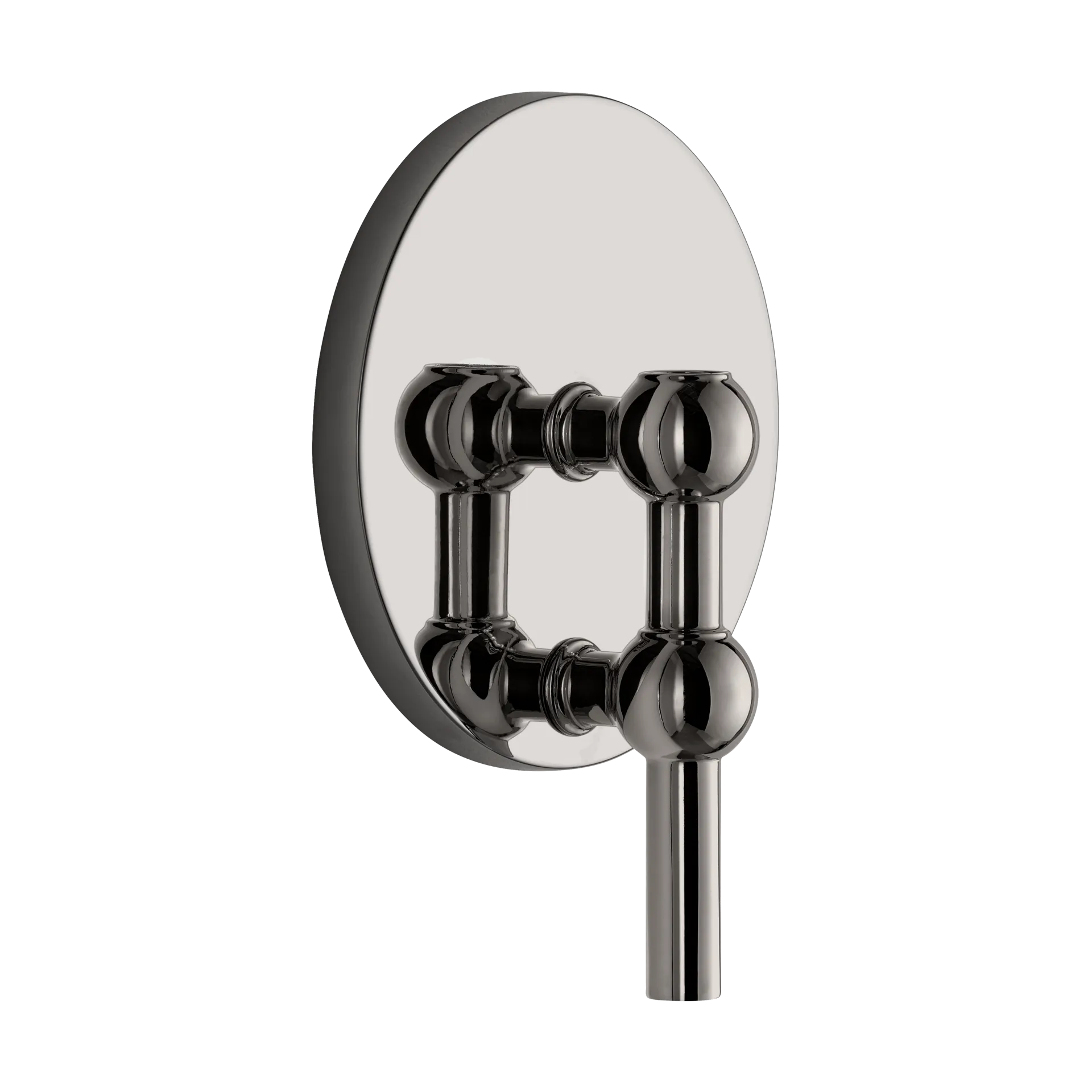 Bougeoir mural STOFF Nagel, Noir chrome STOFF Nagel