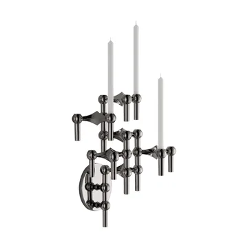 Bougeoir mural STOFF Nagel - Noir chrome - STOFF Nagel