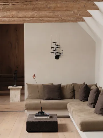 Bougeoir mural STOFF Nagel - Noir mat - STOFF Nagel