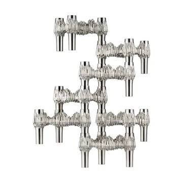 Bougeoir Quist STOFF Nagel - Chrome brossé - STOFF Nagel