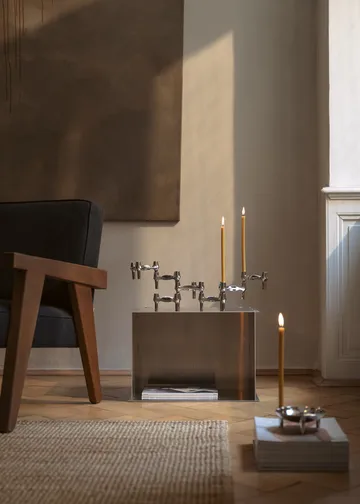 Bougeoir STOFF Nagel BMF, lot de 3 - Chrome - STOFF Nagel