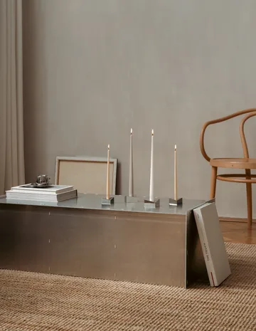 Bougeoir STOFF Nagel Reflect large 3,2 cm - Chrome - STOFF Nagel