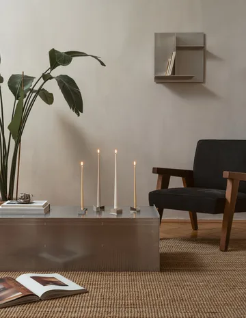 Bougeoir STOFF Nagel Reflect large 3,2 cm - Chrome - STOFF Nagel