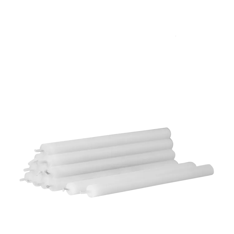 Bougies Nagel ensemble de 12, blanc STOFF Nagel
