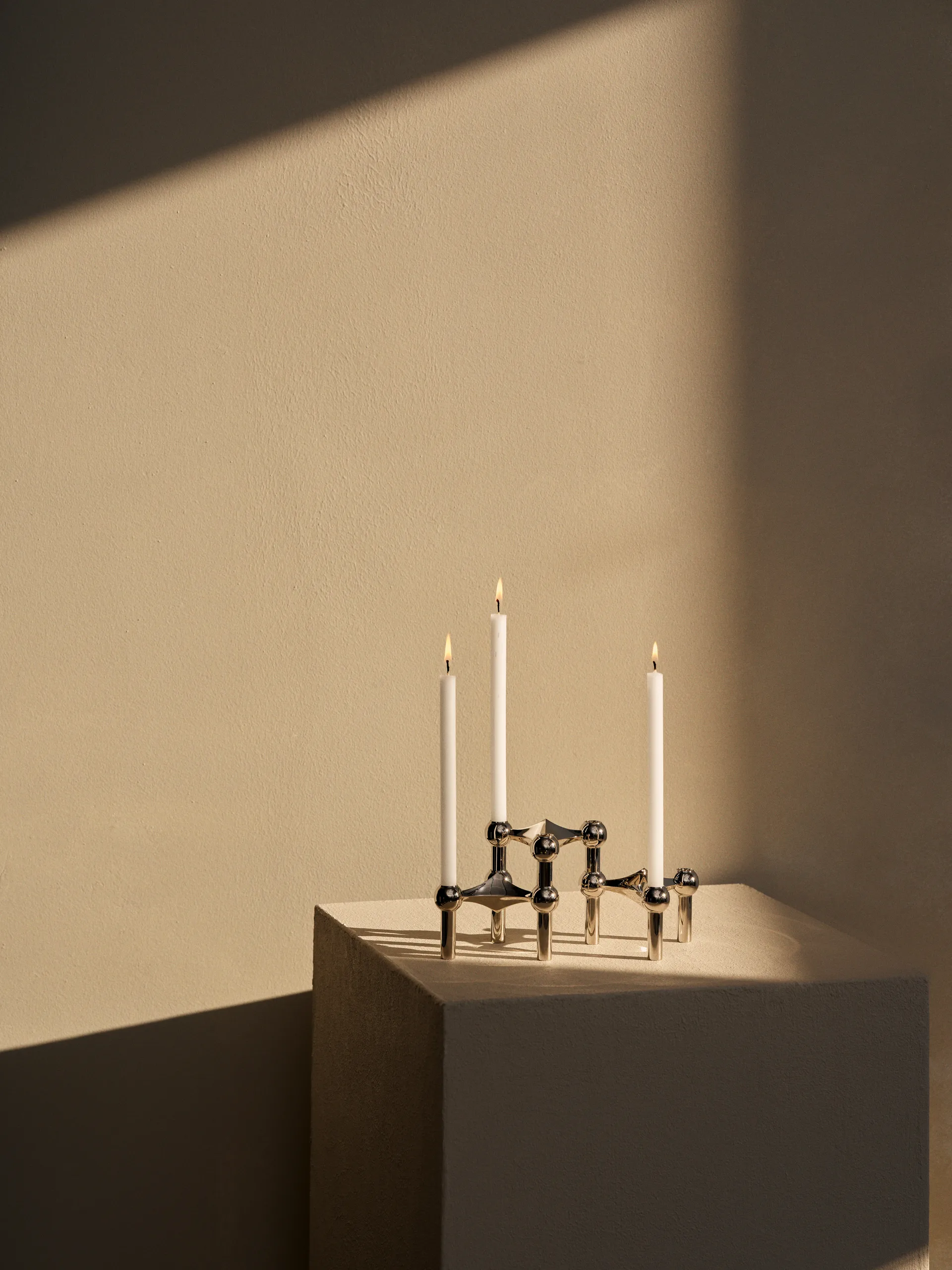 Bougies Nagel ensemble de 12, blanc STOFF Nagel