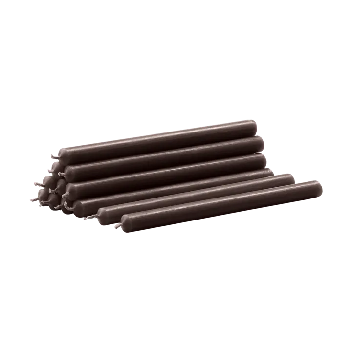 Bougies Nagel ensemble de 12 - Noisette - STOFF Nagel