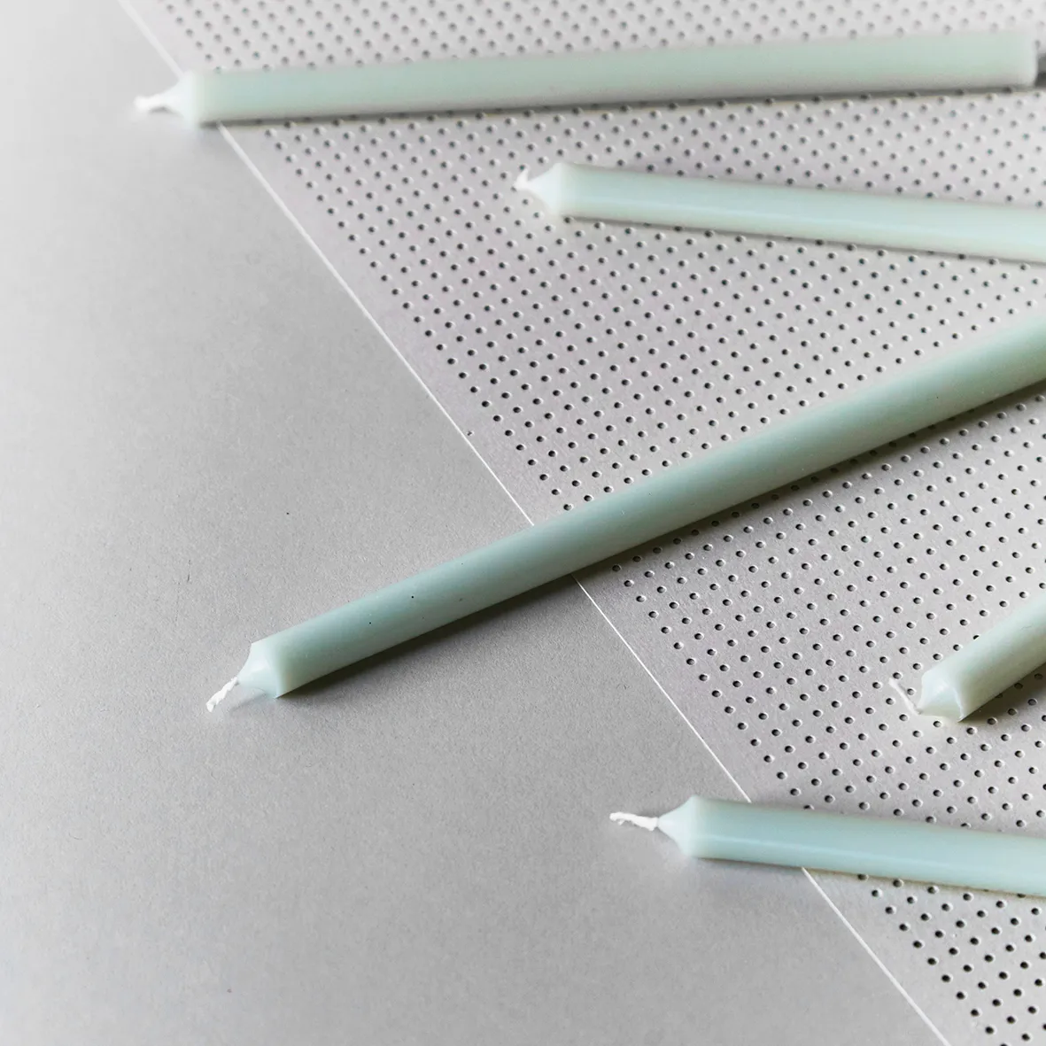Bougies Nagel ensemble de 12, Vert clair STOFF Nagel