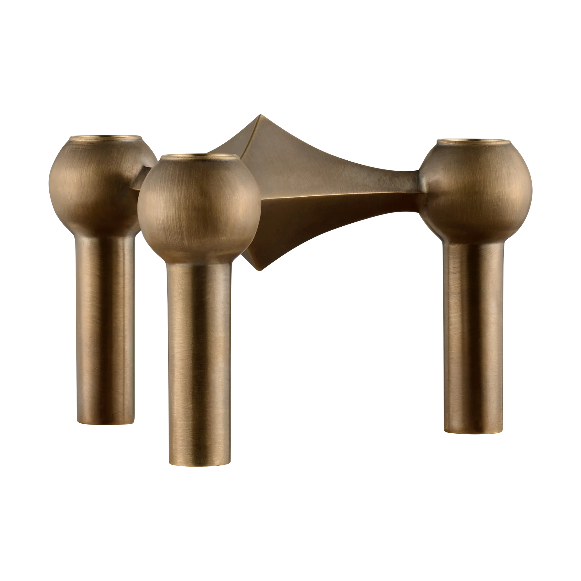 Chandelier Nagel, Bronzed brass STOFF Nagel