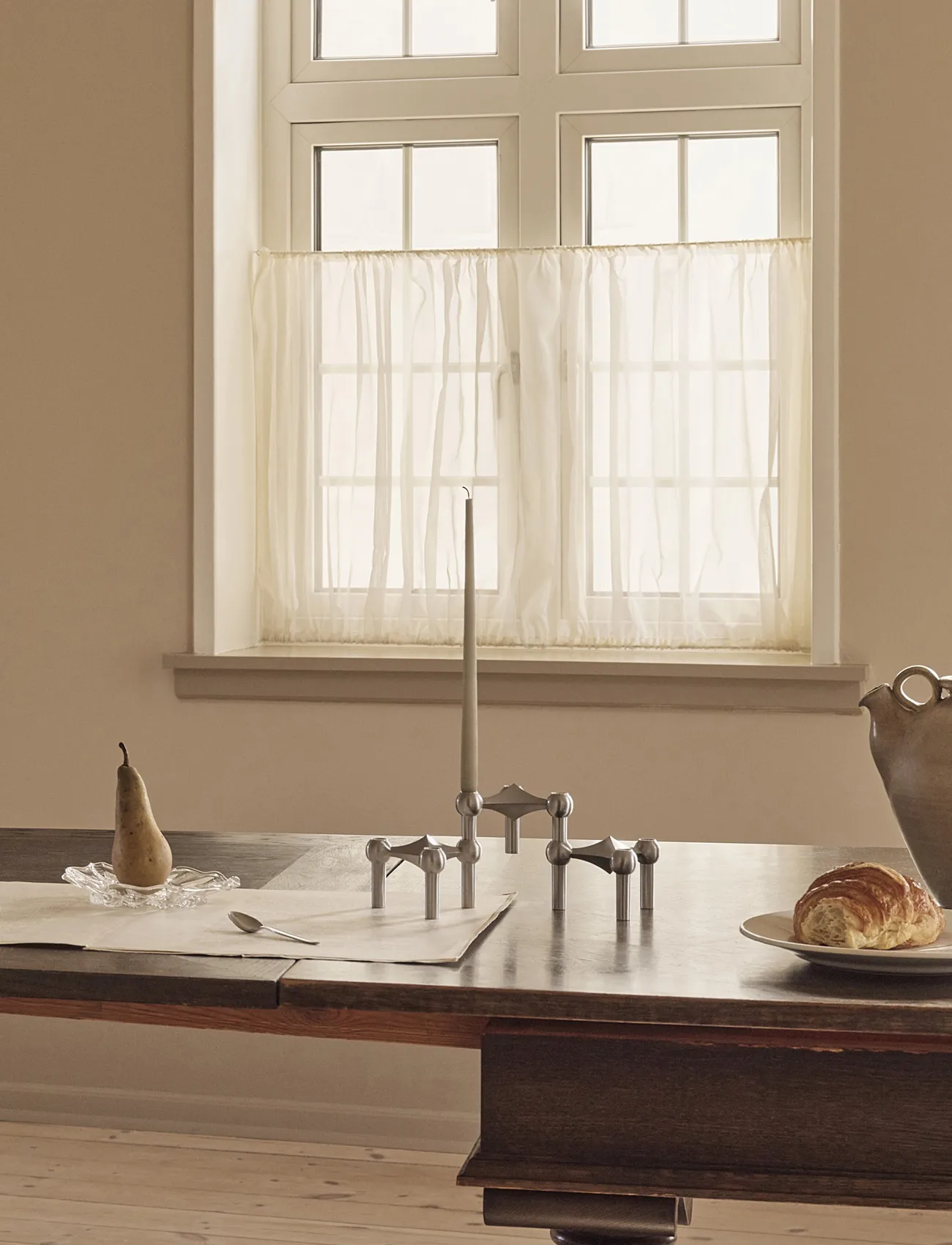 STOFF Nagel bougeoir lot de 3, Chrome brossé STOFF Nagel