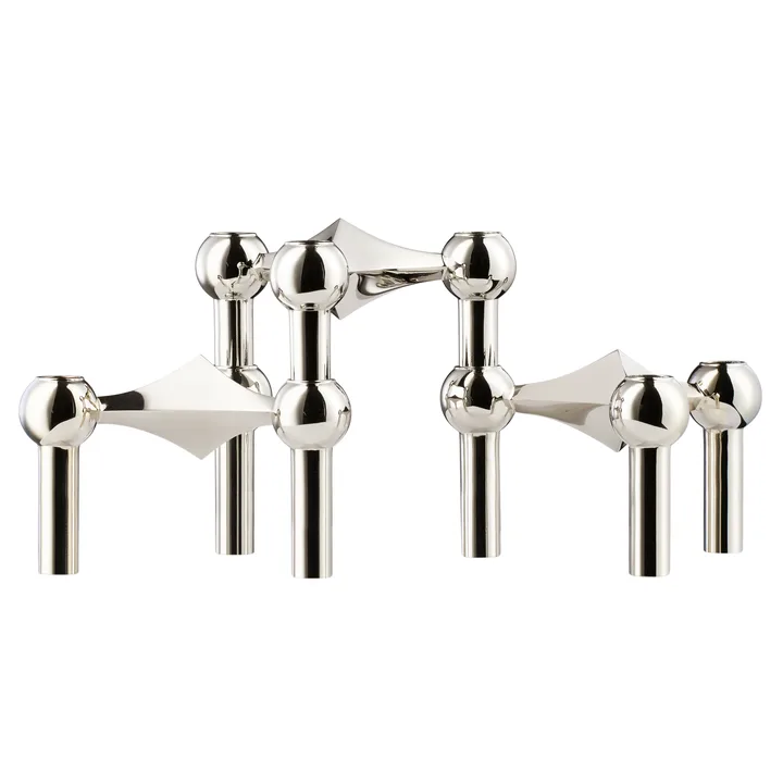 STOFF Nagel bougeoir lot de 3 - chrome - STOFF Nagel