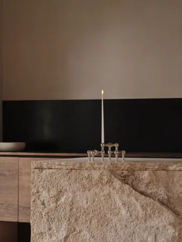 STOFF Nagel bougeoir lot de 3 - chrome - STOFF Nagel