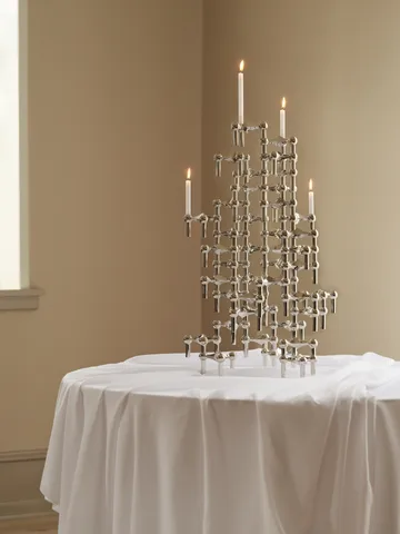 STOFF Nagel bougeoir lot de 3 - chrome - STOFF Nagel