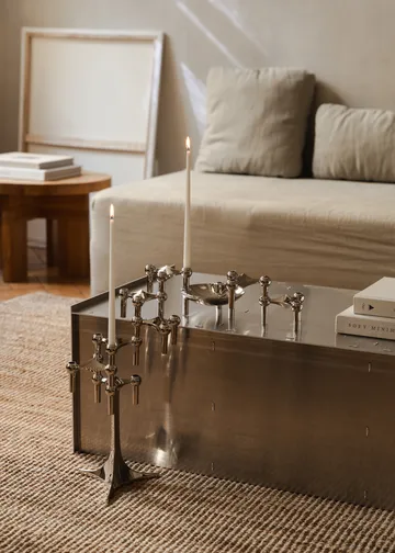 STOFF Nagel bougeoir lot de 3 - chrome - STOFF Nagel