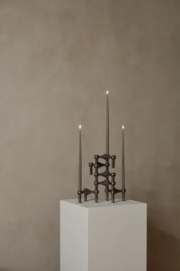 STOFF Nagel bougeoir lot de 3 - Noir chrome - STOFF Nagel